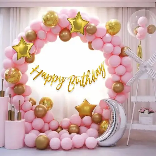 Baby shower balloon decor sample